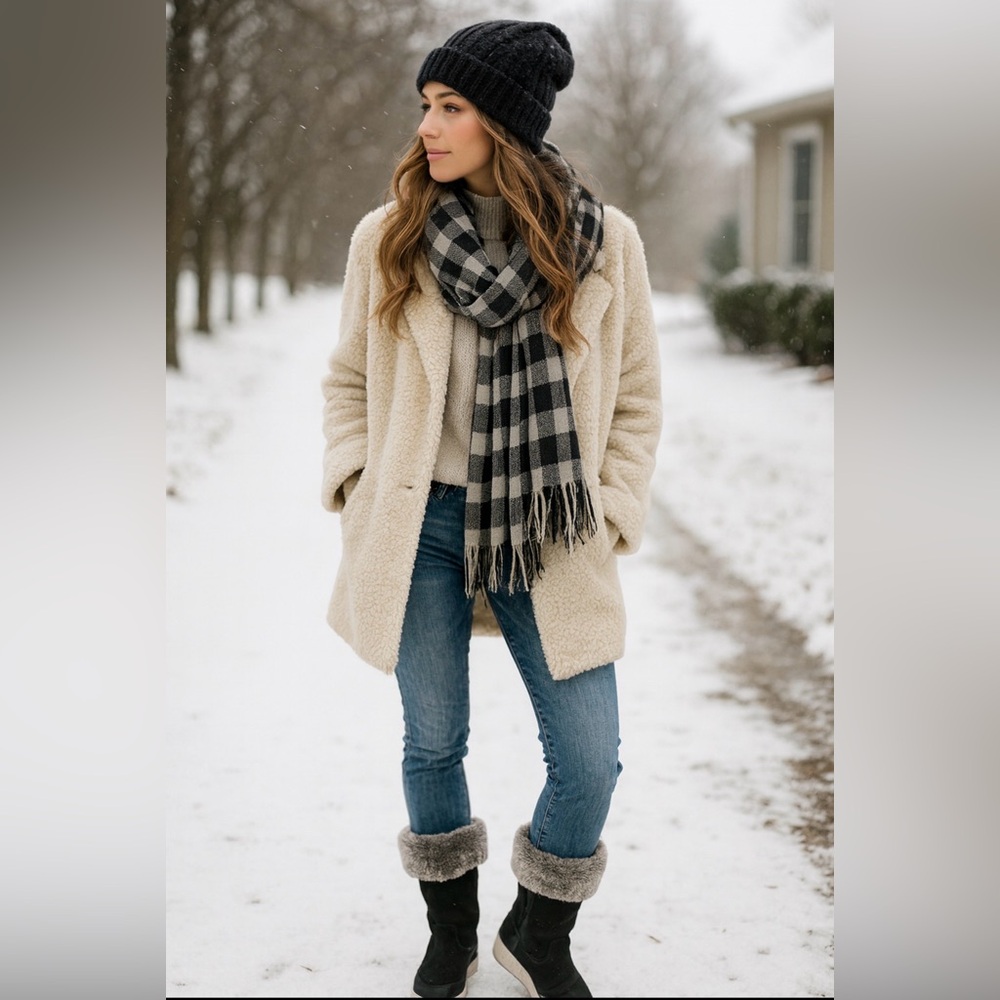 London Fog Boots with Fur size 8